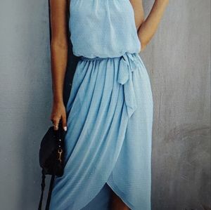 Halter Dress - color is great for blondes